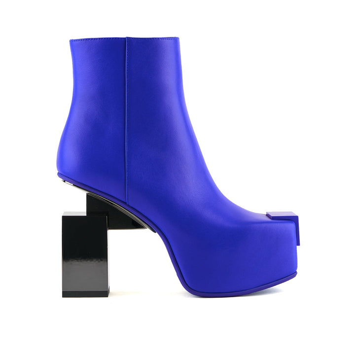 cubist bootie dazzling blue 1 outside view