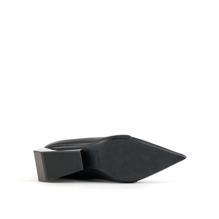 ricky pump mid black 6 bottom view