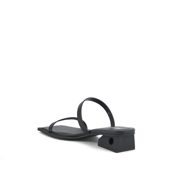 block sandal black angle in view