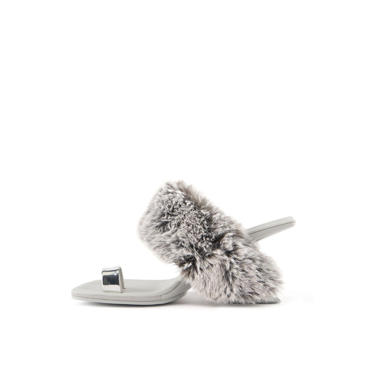 loop toe teddy silver digital mist inside view