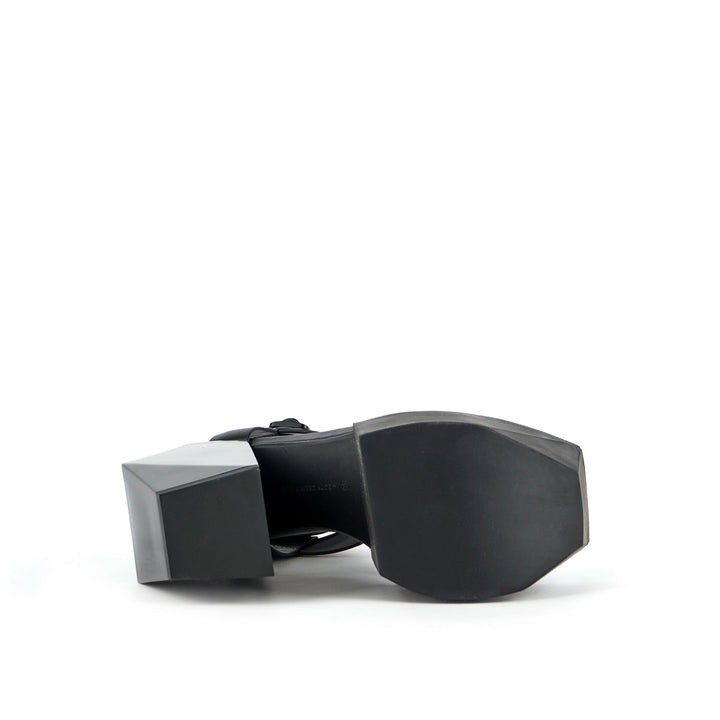 stage sandal black bottom view