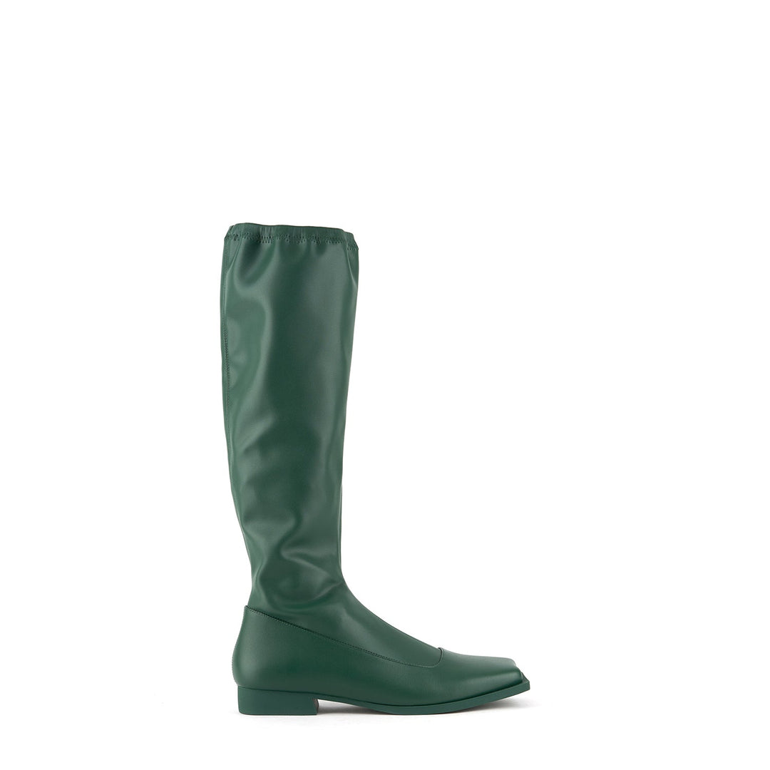 stem long boot dark green outside view