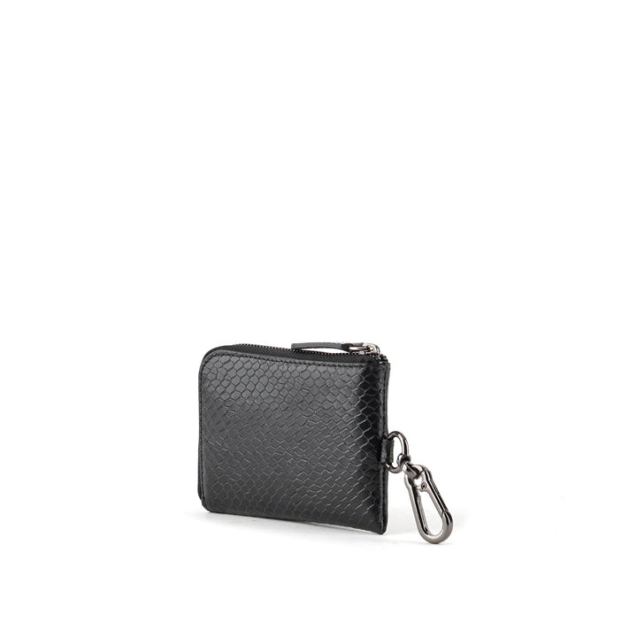 Coin wallet black angle inside view