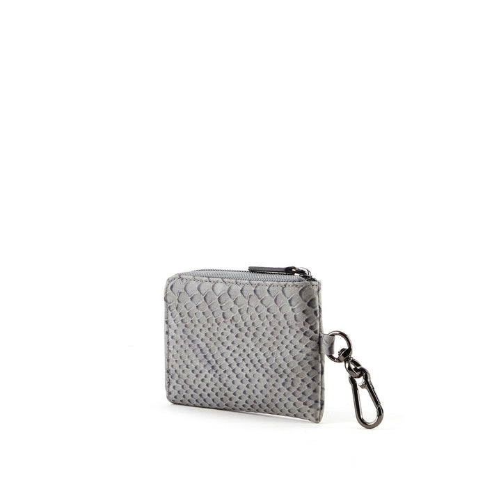 Coin wallet grey angle inside view