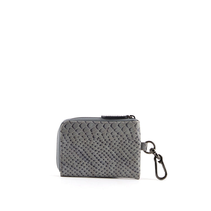 Coin wallet grey inside view