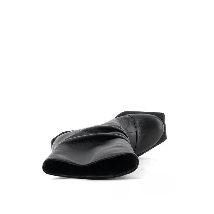 boulder slouch boot black 5 top view
