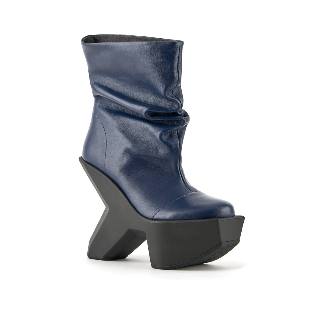 boulder slouch boot midnight blue 2 angle out view