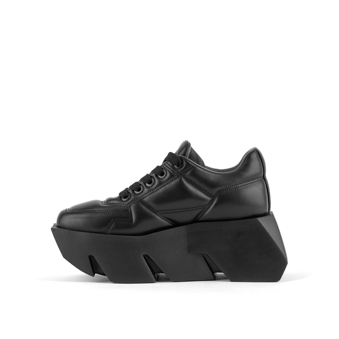 bull puffy sneaker black 3 inside view