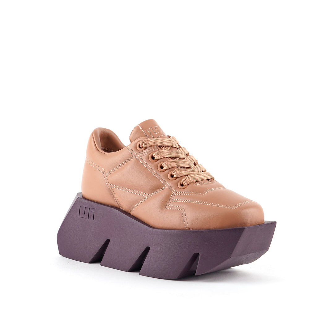 bull puffy sneaker taupe mix 2 angle out