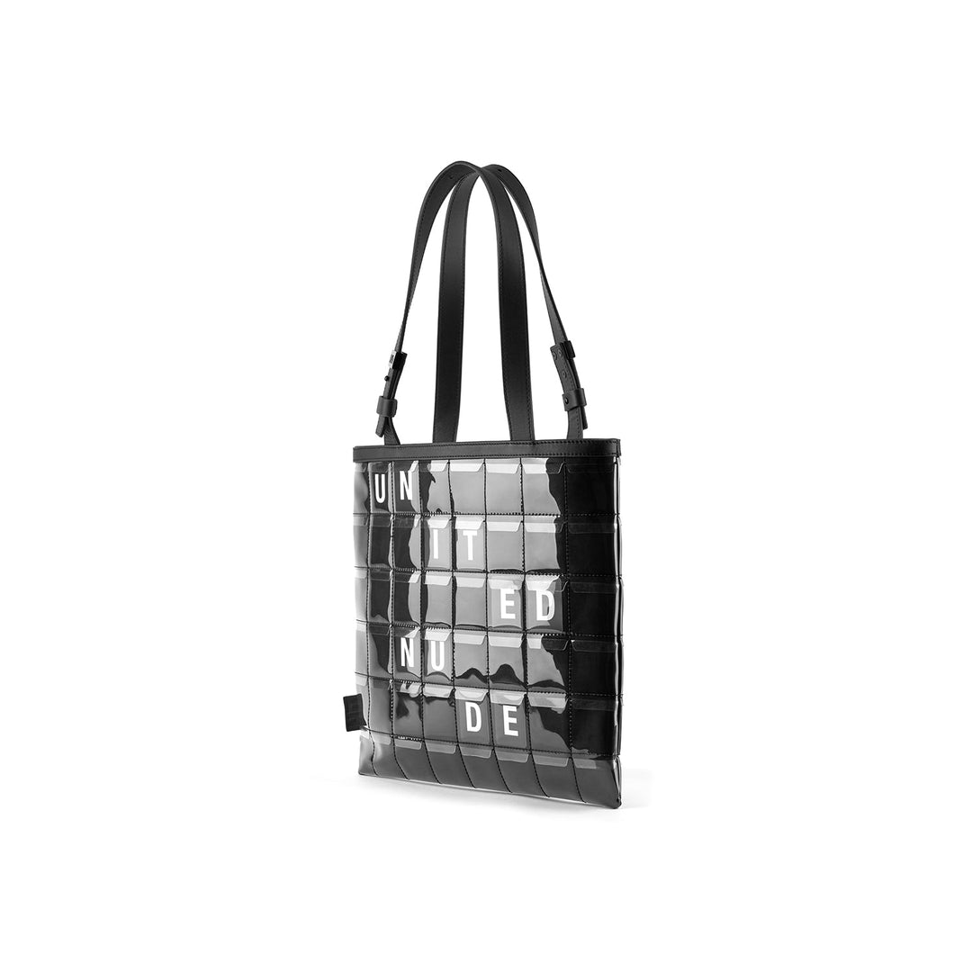 bulletin tote black angle out view