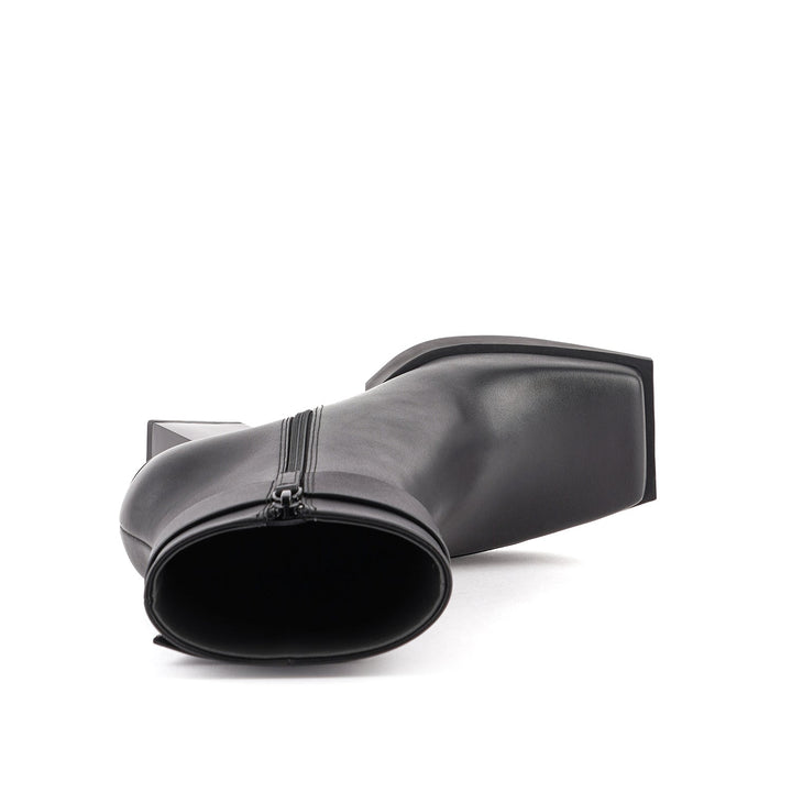 construct bootie hi black 5 top