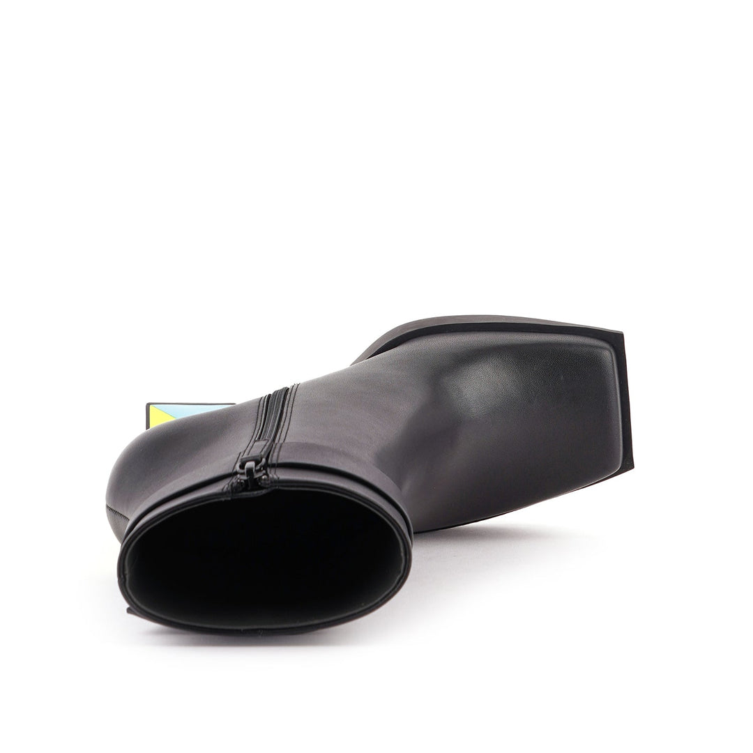 construct bootie hi black green 5 top