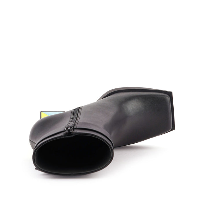 construct bootie hi black green 5 top