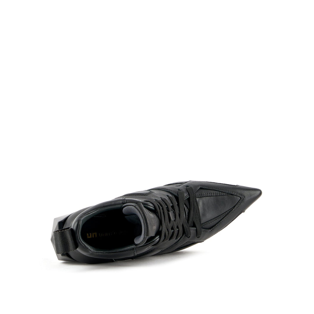 gem sneaker hi black 5 top view