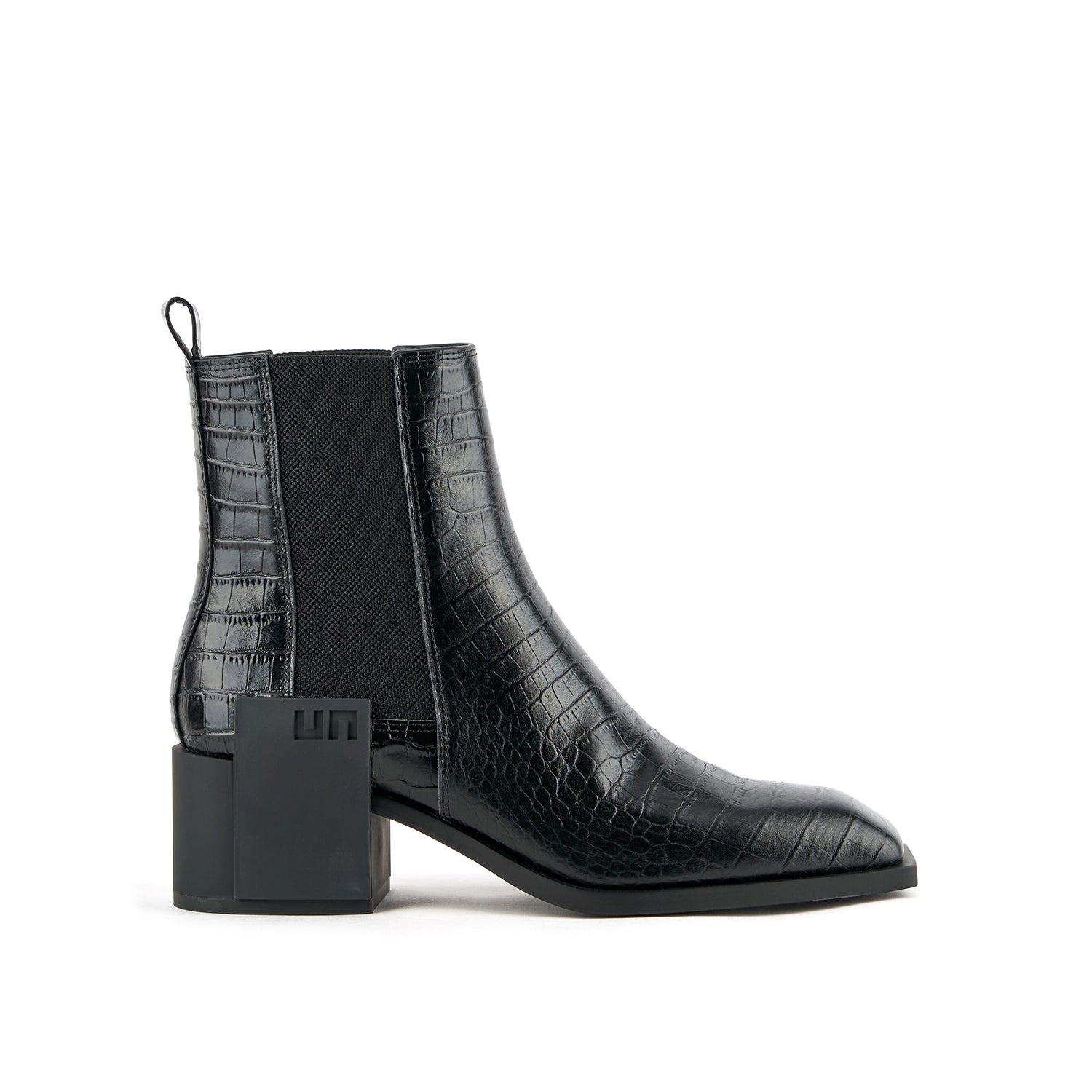 JimmySea　REMEDY Classic BLACK BOX SET ② Black leather heeled Chelsea boot
