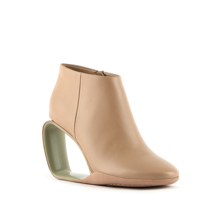 mobius ankle bootie hi taupe mix 2 angle out view