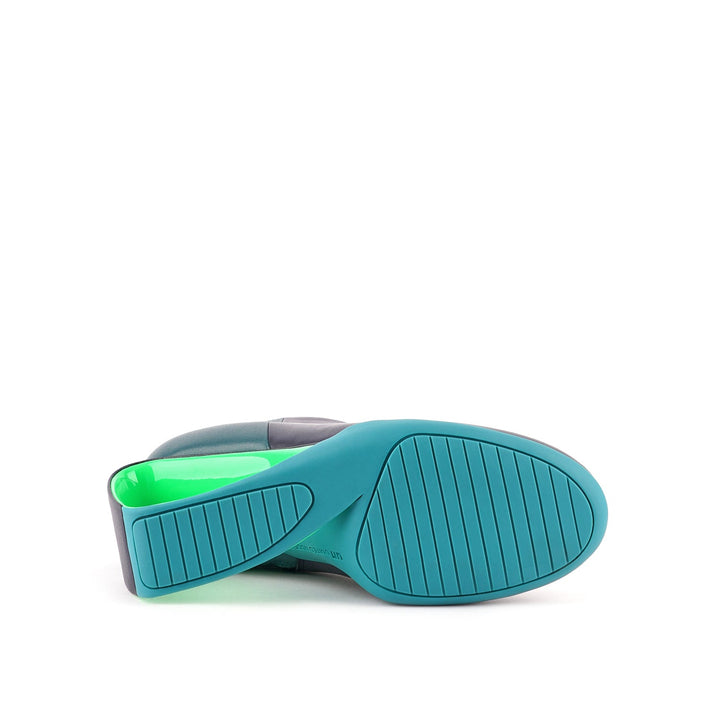mobius ankle bootie hi teal mix 6 bottom