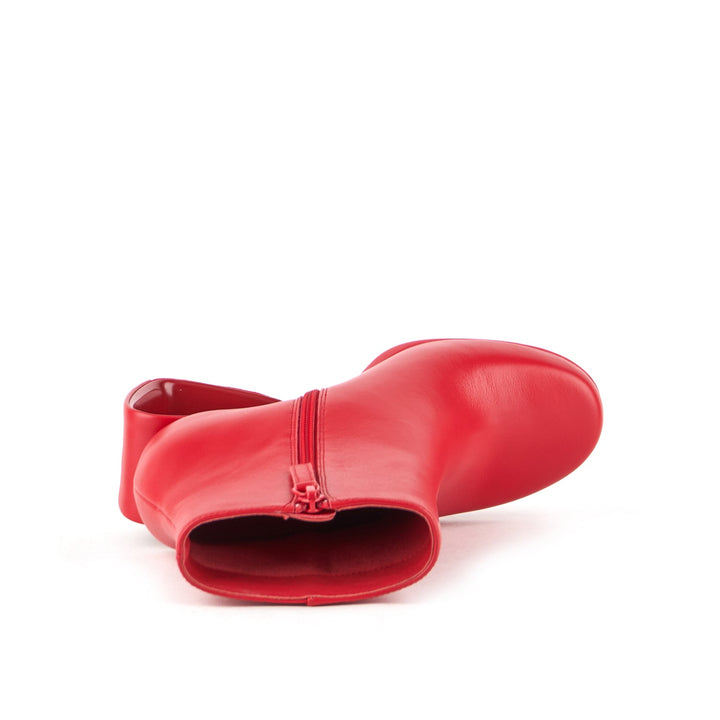 mobius bootie crimson red 5 top view