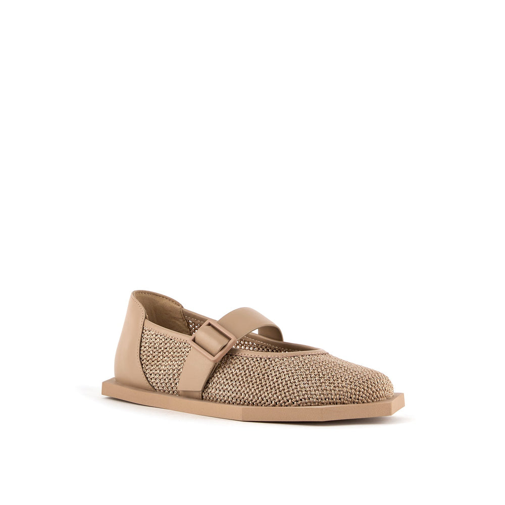 poly ballet lo timeless taupe 2 angle out