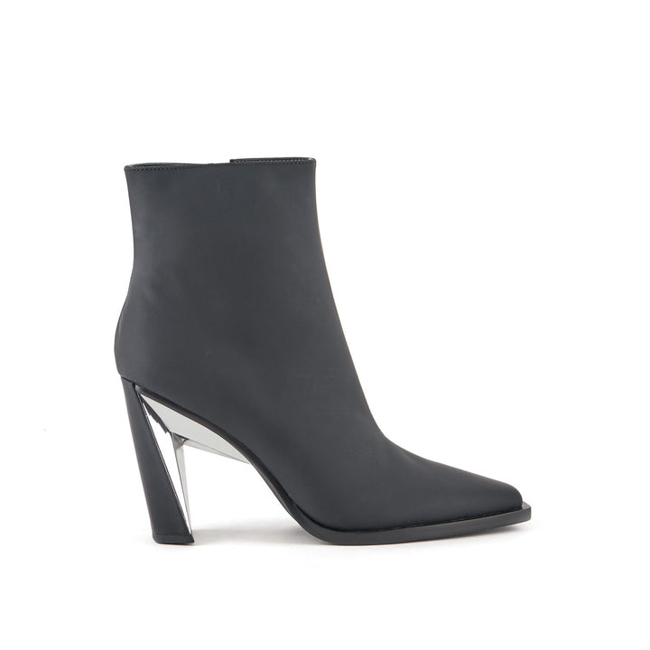 poly bootie hi black 1 outside view