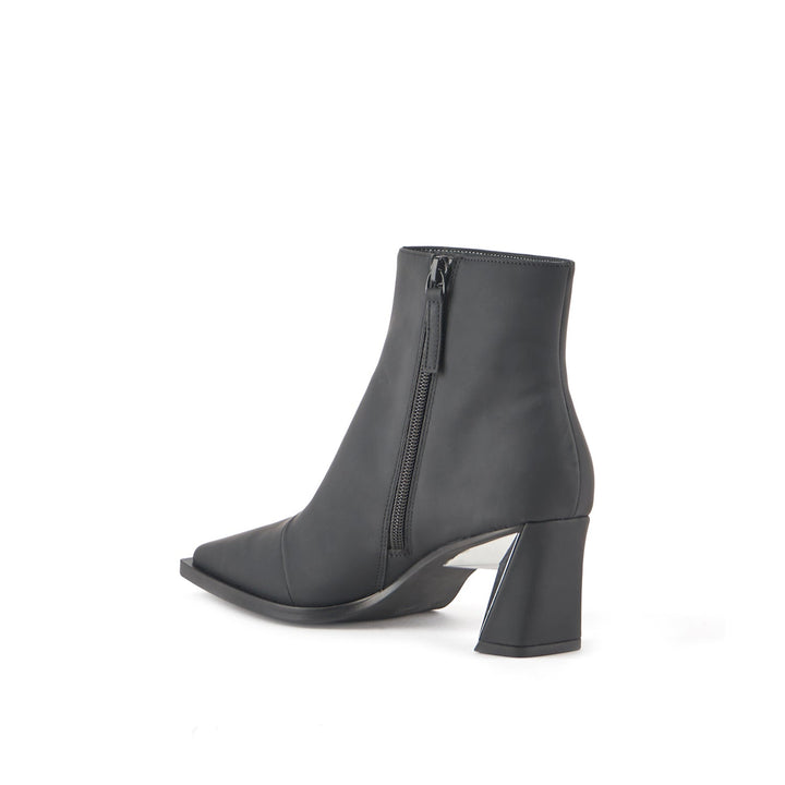 poly bootie mid black 4 angle in view