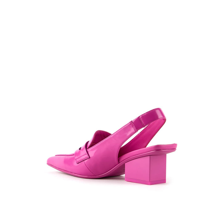 raila loafer mid electric fuchsia 4 angle in