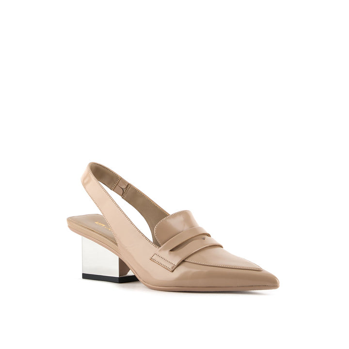 raila loafer mid timeless taupe 2 angle out