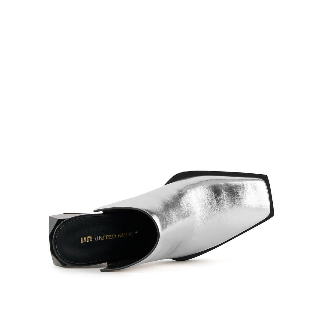 ricky mule mid silver 5 top view