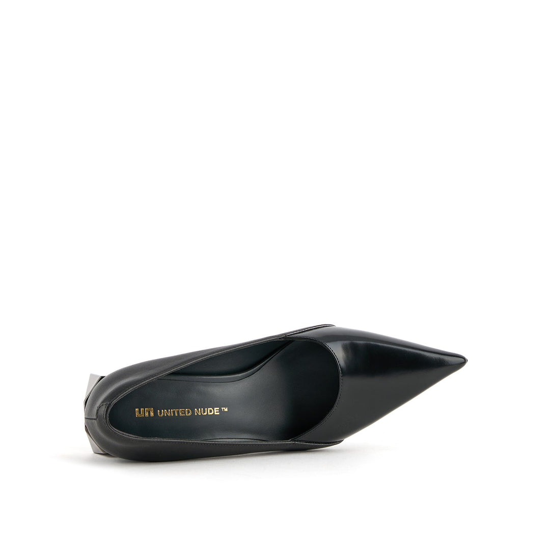 ricky pump mid black 5 top view
