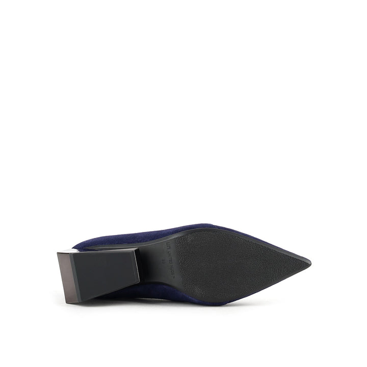 ricky pump mid midnight blue 6 bottom view