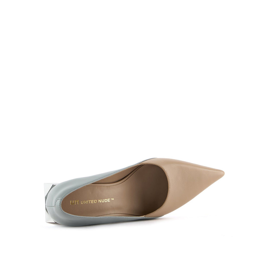 ricky pump mid taupe mix 5 top view