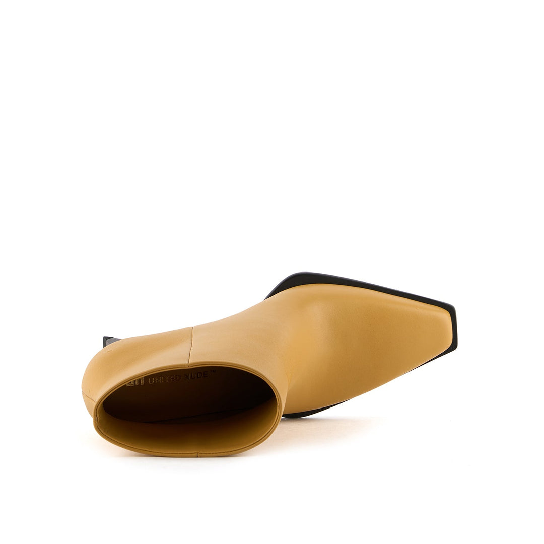 rockit pull on bootie oak buff 5 top view