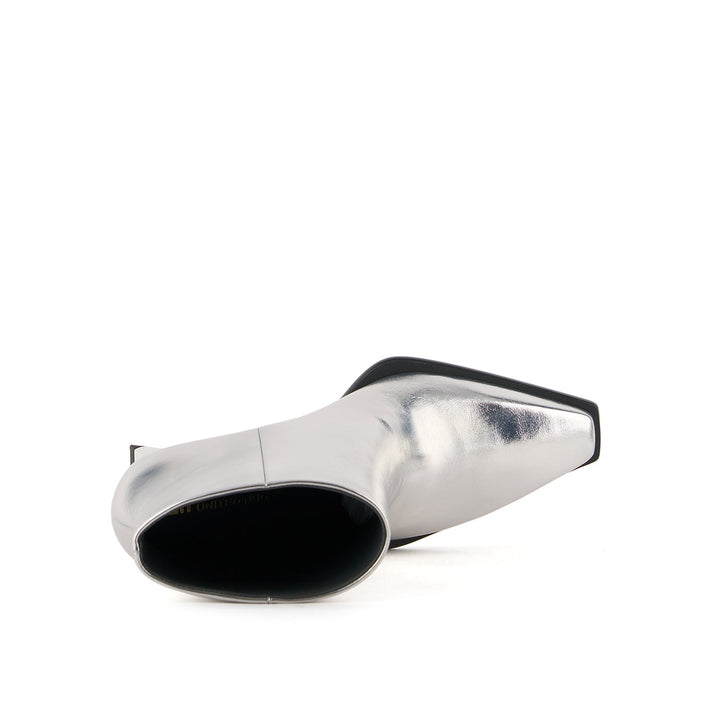 rockit pull on bootie silver 5 top view