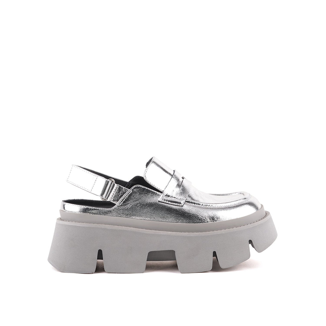 stomper loafer silver 1 outside