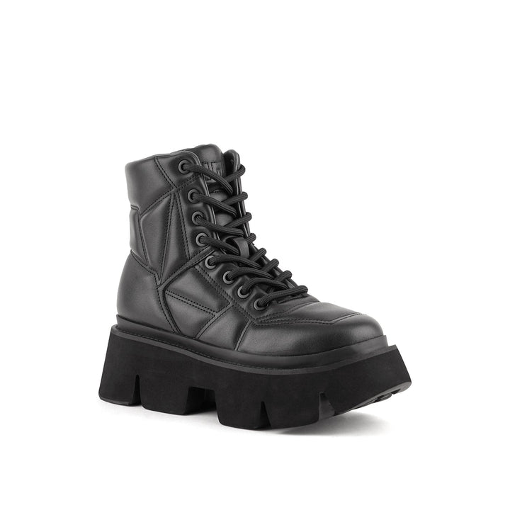 stomper puffy combat black 2 angle out