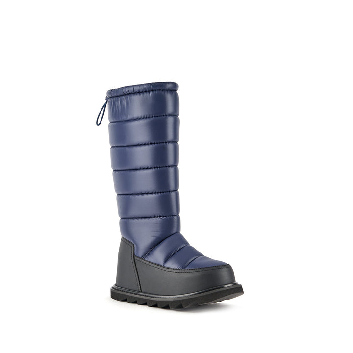 zembla bubble boot midnight blue 2 angle out view