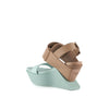 delta wedge sandal fresh mint angle in view