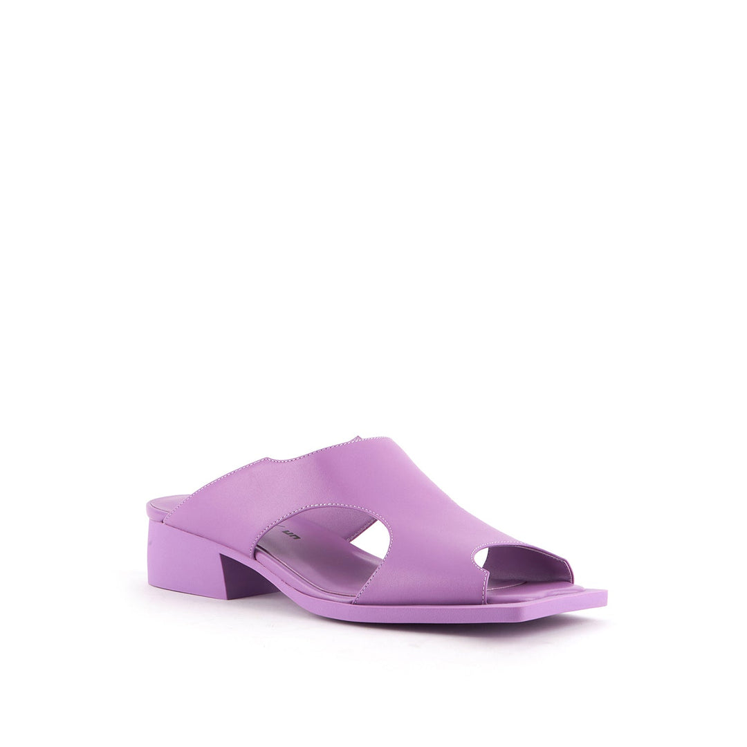 fin sandal purple angle out view