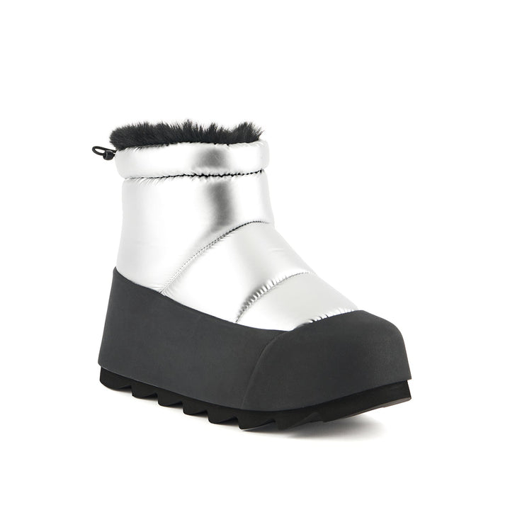 polar bootie ii silver 2 angle out view aw23