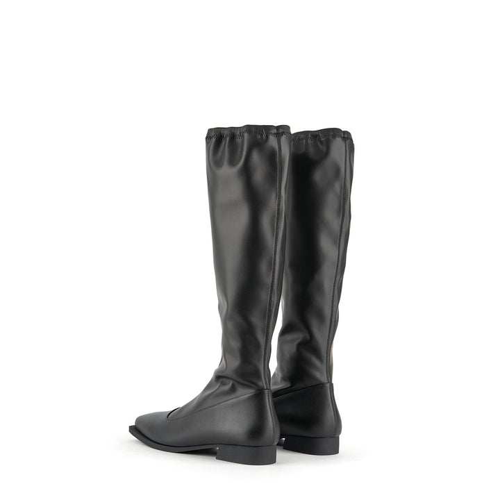 stem long boot black angle out pair. view