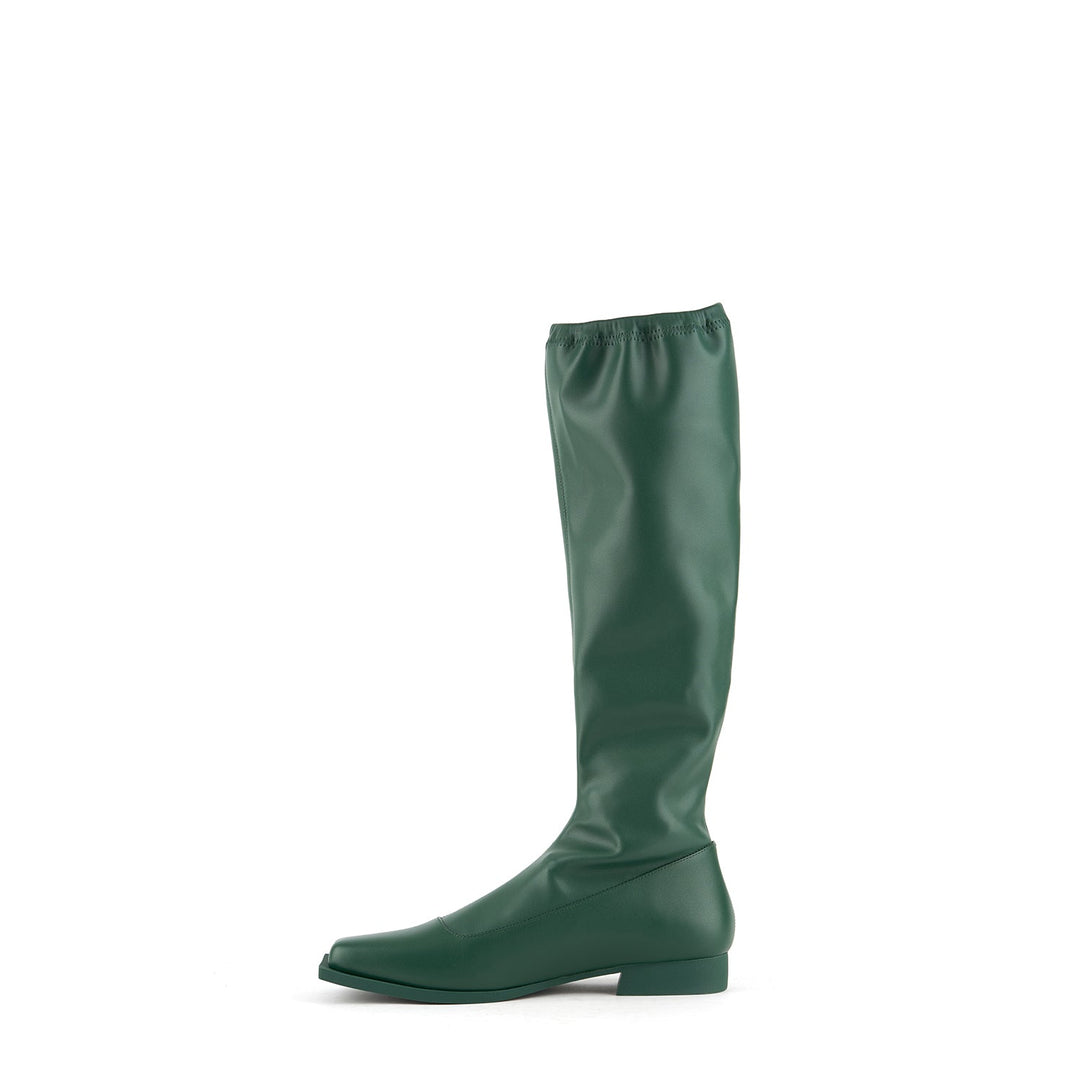 stem long boot dark green inside view